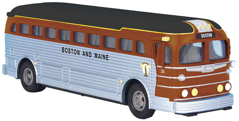 Die-Cast Bus - Assembled -- Boston & Maine