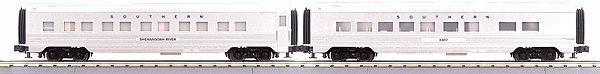 RailKing 2-Car 60' Streamlined ABS Sleeper/Diner -- Southern