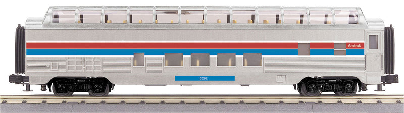 60' Streamlined Full-Length Vista Dome - 3-Rail - Ready To Run -- Amtrak