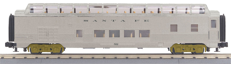 60' Full-Length Vista Dome - 3-Rail - Ready to Run - RailKing(R) -- Santa Fe