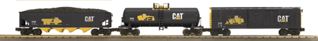 RailKing 3-Car Freight Set -- Caterpillar