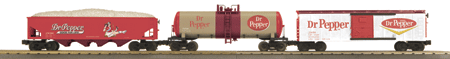 RailKing 3-Car Freight Set -- Dr. Pepper