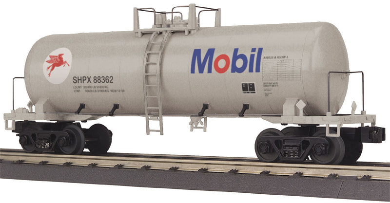 Modern Tank Car - 3-Rail - Ready to Run - RailKing(R) -- Mobil Oil-1