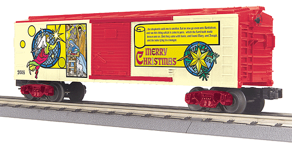 RailKing Boxcar -- Merry Christmas