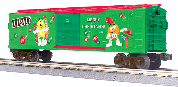 RailKing Boxcar -- M&M's Christmas