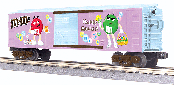 RailKing Boxcar -- M&M's Easter