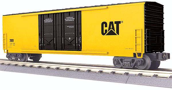 RailKing 50' Double Plug Door Boxcar -- Caterpillar