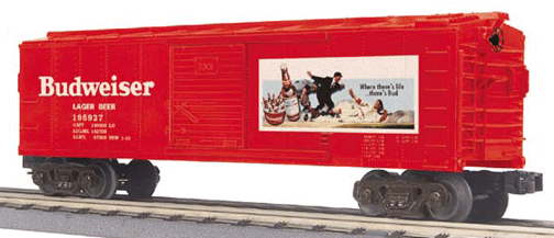 RailKing Boxcar -- Budweiser