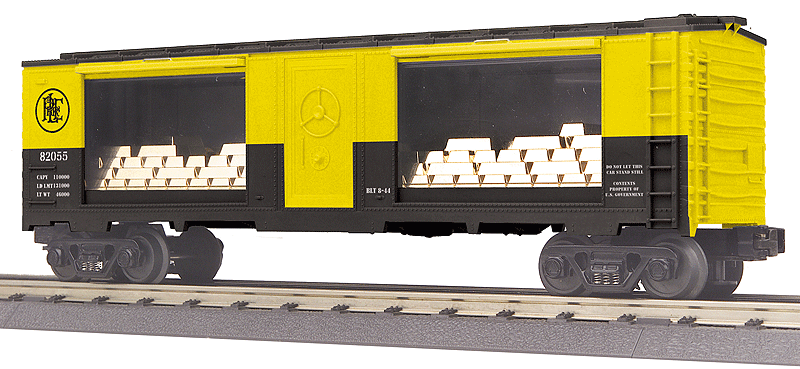 40' Mint Car - 3-Rail - Ready to Run - RailKing(R) -- Pittsburgh & Lake Erie #82055 (yellow, black)