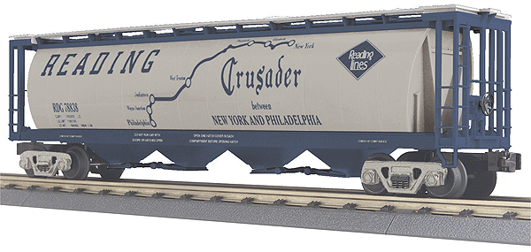 RailKing 4-Bay Cylindrical Hopper Car -- Reading