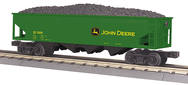RailKing 4-Bay Hopper Car -- John Deere
