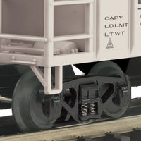 PS-2 Center-Discharge 3-Bay Covered Hopper - 3-Rail Ready to Run - RailKing(R) -- Pittsburgh & Lake Erie #1700 (gray, white, NYC System Logo)