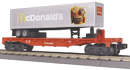 RailKing Flatcar -- McDonalds