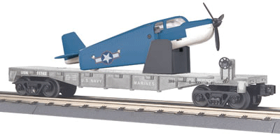 RailKing Flatcar w/Airplane -- US Navy