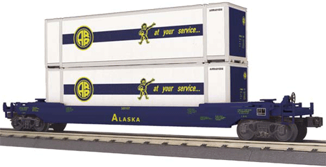 RailKing Husky Stack Car -- Alaska