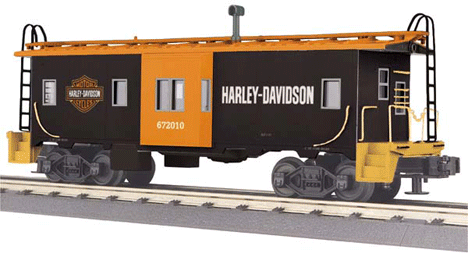 RailKing Bay Window Caboose -- Harley-Davidson