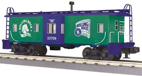 RailKing Bay Window Caboose -- Rolling Rock