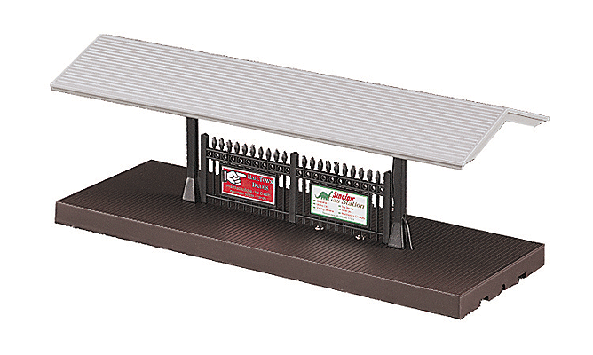 Passenger Station Platform -- Brown w/Gray Roof-1