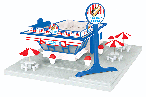 Coney Island Hot Dogs Fast Food Restaurant Stand