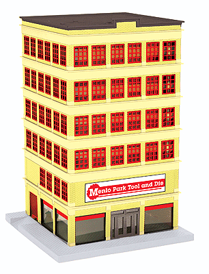 RailKing(R) 6-Story Department Store w/Lights - Assembled -- Menlo Park Tool and Die Company 9-3/8 x 9-3/8 x 15-7/8" 23.8 x 23.8 x 40.3