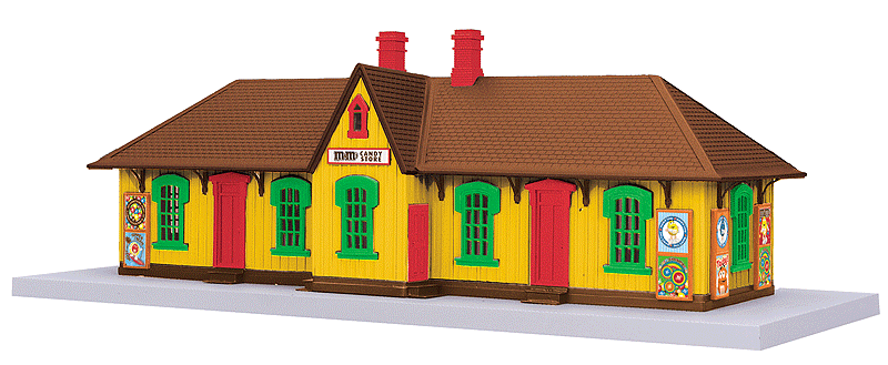 M&Ms Country Passenger Station - RailKing -- Assembled 18-5/8 x 7-3/8 x 6-5/8" 47.9 x 18.7 x 16.8cm