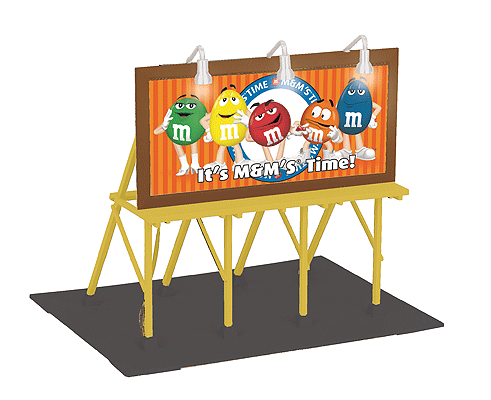 Lighted Billboard - RailKing(R) -- M&Ms