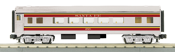 Rugged Rails O-27 Streamlined Coach -- Santa Fe #2928