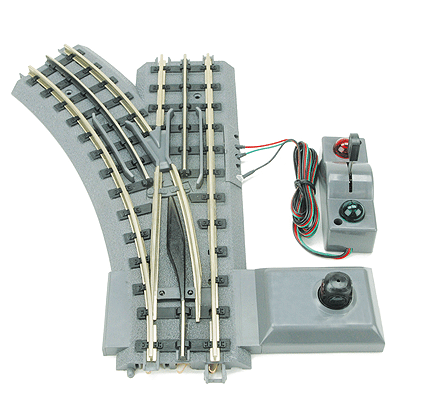 Real Trax Snap Together Track -- O-31 Left Hand Switch-1