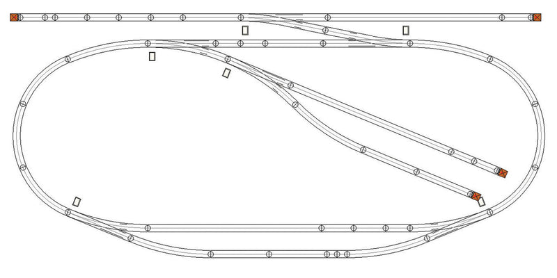 ScaleTrax Layout Pkg #1 (Drop Ship) -- 4 x 8 Roosevelt Junction Phase 1