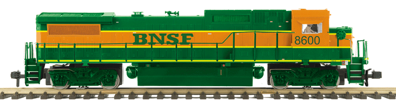 GE Dash 8-40B w/Proto-Sound 3.0, DCC/DCS & Smoke - RailKing One Gauge -- Burlington Northern Santa Fe (H1, green, orange)