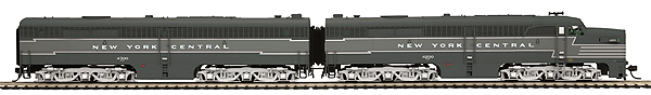 Diesel Alco PA-PB Set - Proto-Sound 3.0 & DCC Equipped -- New York Central #4200 & 4300 (Lightning Stripe, 2-Tone Gray)