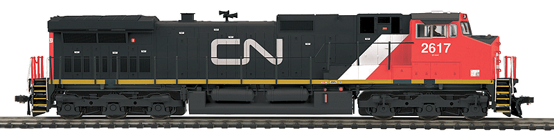 GE Dash 9-44CW - Standard DC -- Canadian National #2617 (black, red, white)
