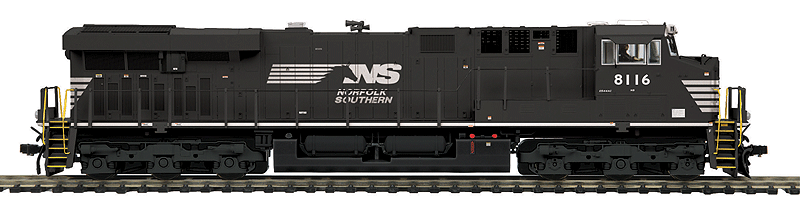 GE ES44AC - Marklin 3-Rail w/Proto-Sound 3E+ & Digital -- Norfolk Southern #8116 (black, white; Horse Head Logo)