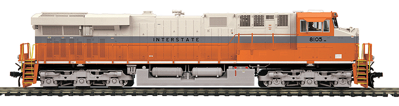 GE ES44AC w/Proto-Sound 3.0 & DCC -- Norfolk Southern #8105 (Interstate Heritage Scheme; cream, orange, gold)