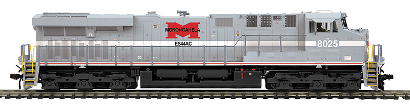 GE ES44AC w/Proto-Sound 3.0 & DCC -- Norfolk Southern #8025 (Monongahela Heritage Scheme, gray, red, white)