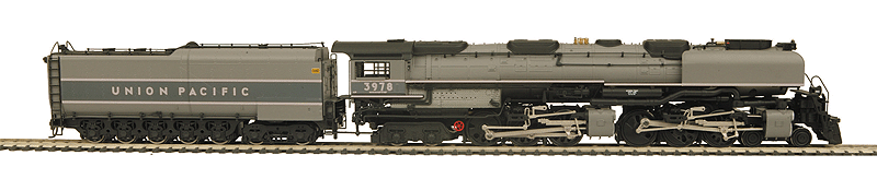 4-6-6-4 Challenger w/Oil Tender - Proto-Sound 3.0, DCC & Smoke -- Union Pacific #3978 (2-Tone Gray, silver Stripes & Lettering)