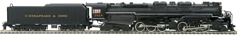 2-6-6-6 Allegheny - Proto-Sound 3.0, DCC & Smoke -- Chesapeake & Ohio #1618 (black, yellow)