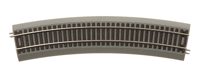 RealTrax Code 83 Track w/Roadbed -- 22" Radius Curve pkg(4)