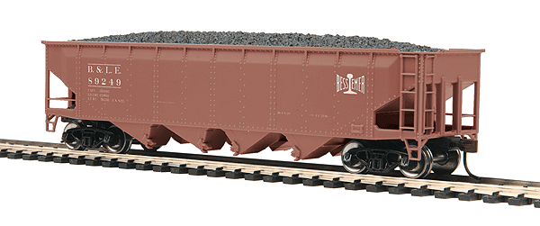 81 Series 70-Ton 4-Bay Open Hopper - Ready to Run -- Bessemer & Lake Erie #89249 (Boxcar Red)