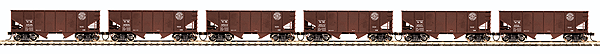 81 Series USRA 55-Ton Steel Twin Hopper 6-Car Set -- Western Maryland #1
