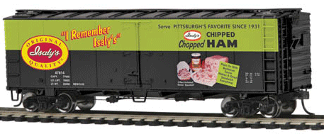 40' Steel Ice Reefer - Ready-2-Rail(TM) -- Isaly's #47814 (2-Tone Green)