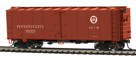 40' Steel Ice Reefer - Ready-2-Rail(TM) -- Pennsylvania Railroad #498359 (Tuscan, Circle Keystone, Ice Car Markings)