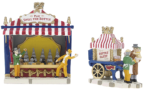 World's Fair Vignettes -- Game Booth & Cotton Candy