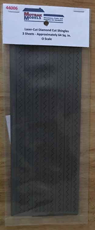 Diamond-Cut Shingles -- Slate Approximately 64 Sq. In.