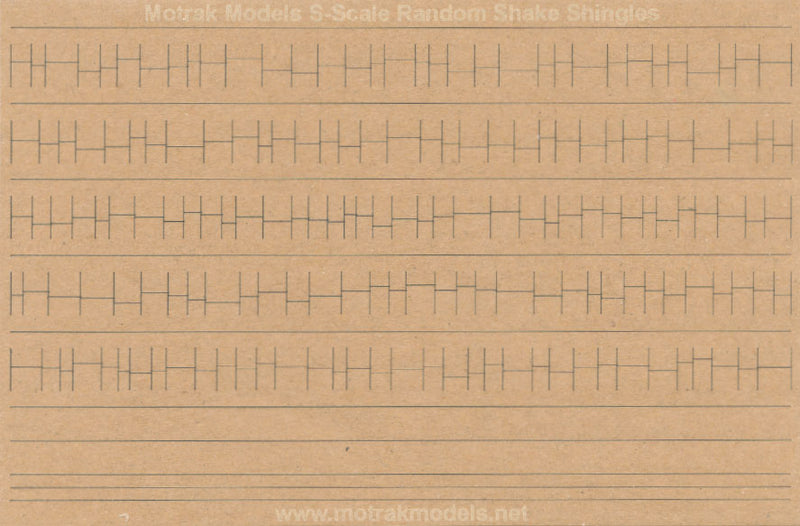 Random Width & Length Shake Shingles -- pkg(6)