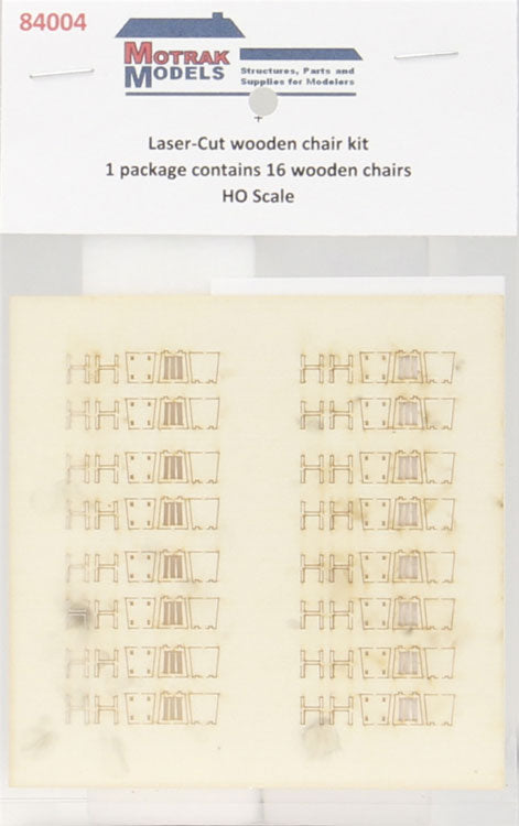 Chairs - Laser-Cut Wood Kit pkg(16)