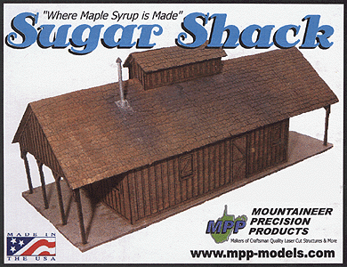 Laser-Cut Wood Structure Kits -- Sugar Shack