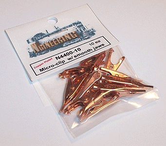Micro Clips w/Smooth Jaws -- 10-Pack