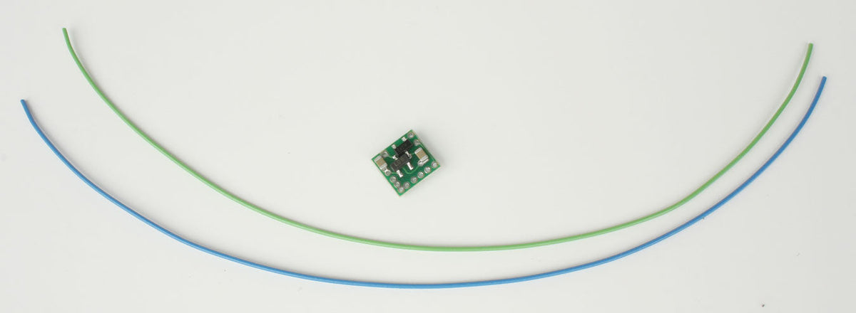 Ultra-Miniature Simulator Circuit Board - DCC & Stationary Use; Input 6-18V DC -- Rotating Beacon for Red or Yellow LEDs