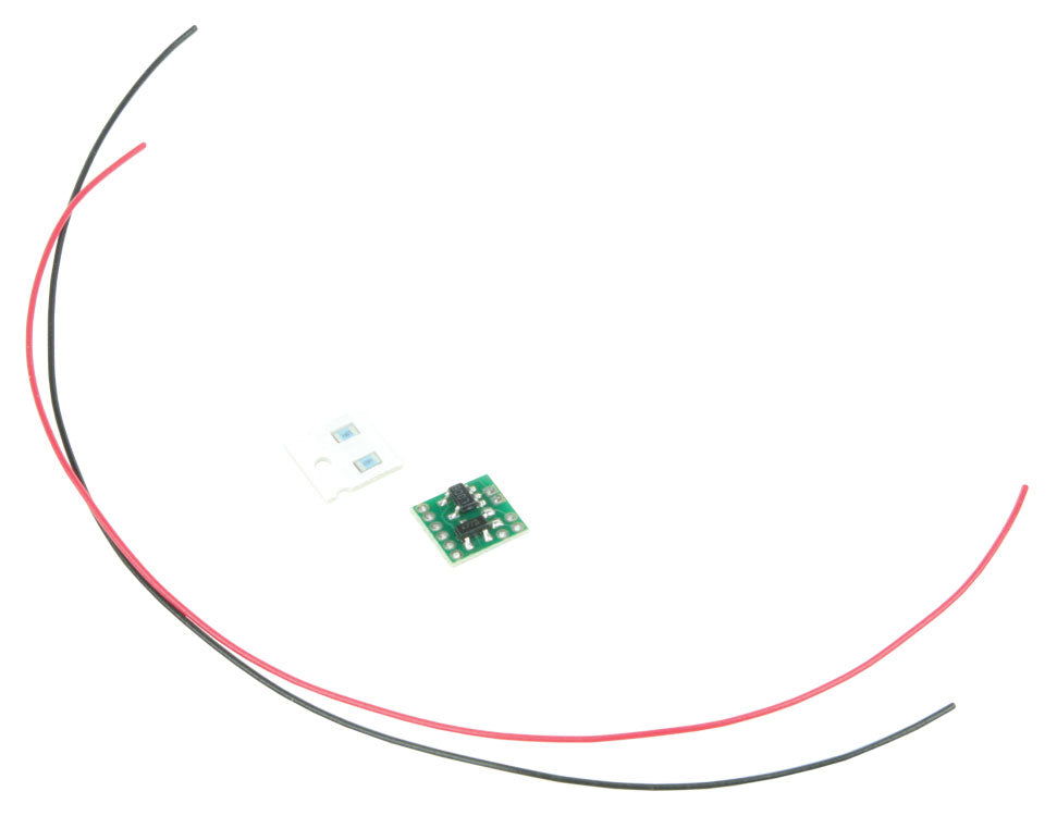 Ultra-Miniature 4-LED Rotating Beacon Simulator Circuit Board -- For Analog Use - Input: 3.3-18V DC
